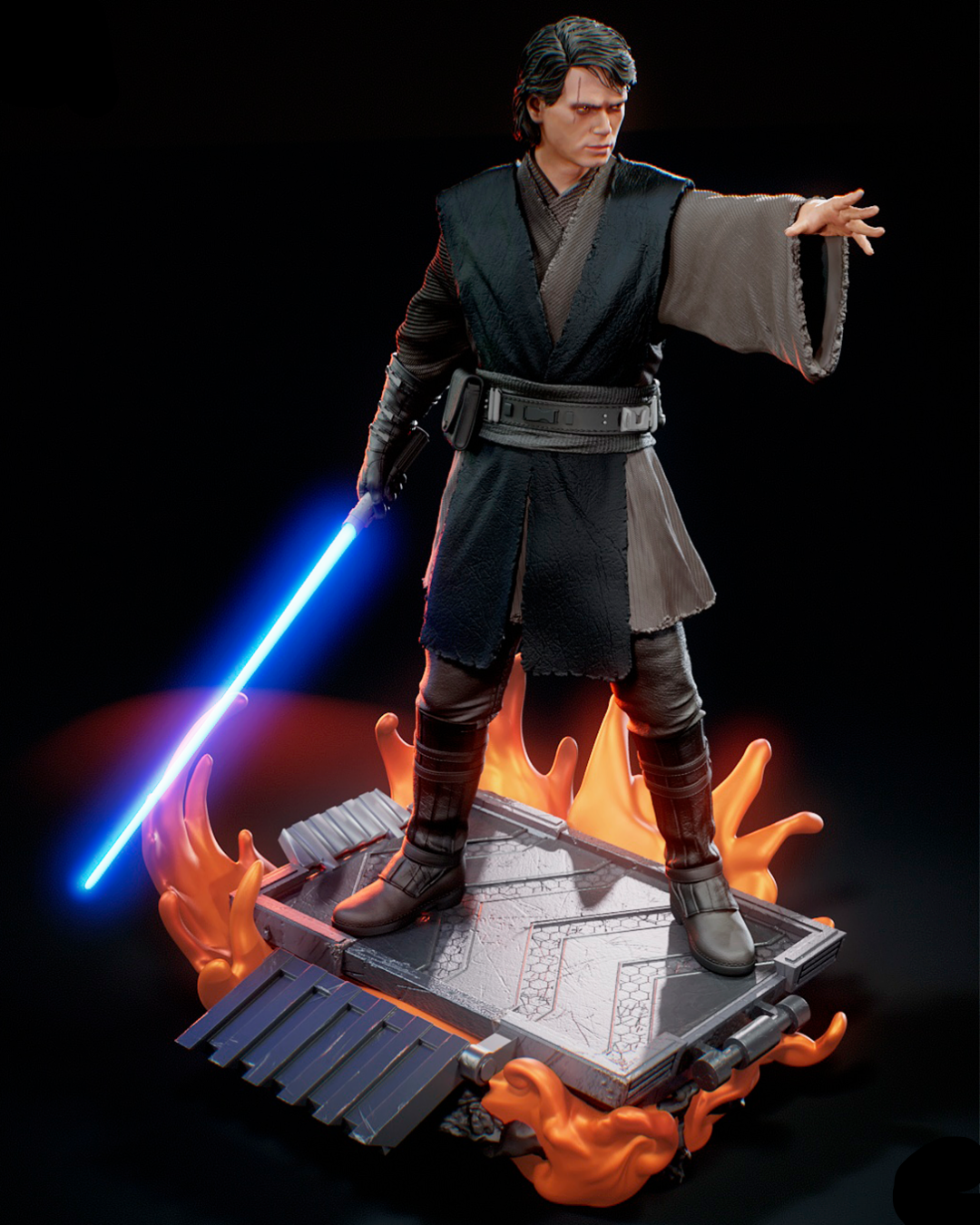 Anakin Skywalker | Star Wars | Fan Art | Fully Magnetized Figurine