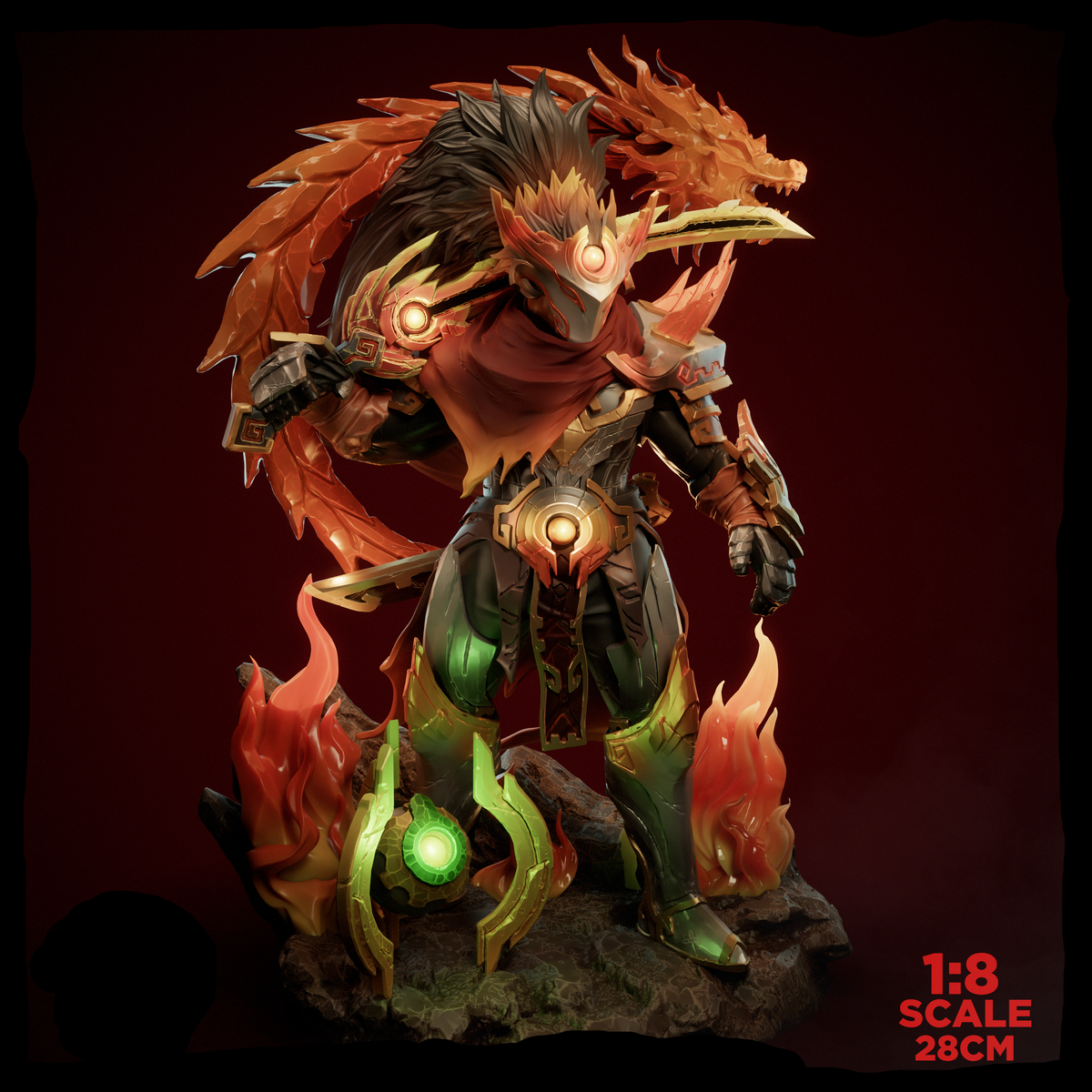 Juggernaut | Yurnero | Dota 2 | Gaming Collectible | Fan Art | Fully Magnetized Figurine