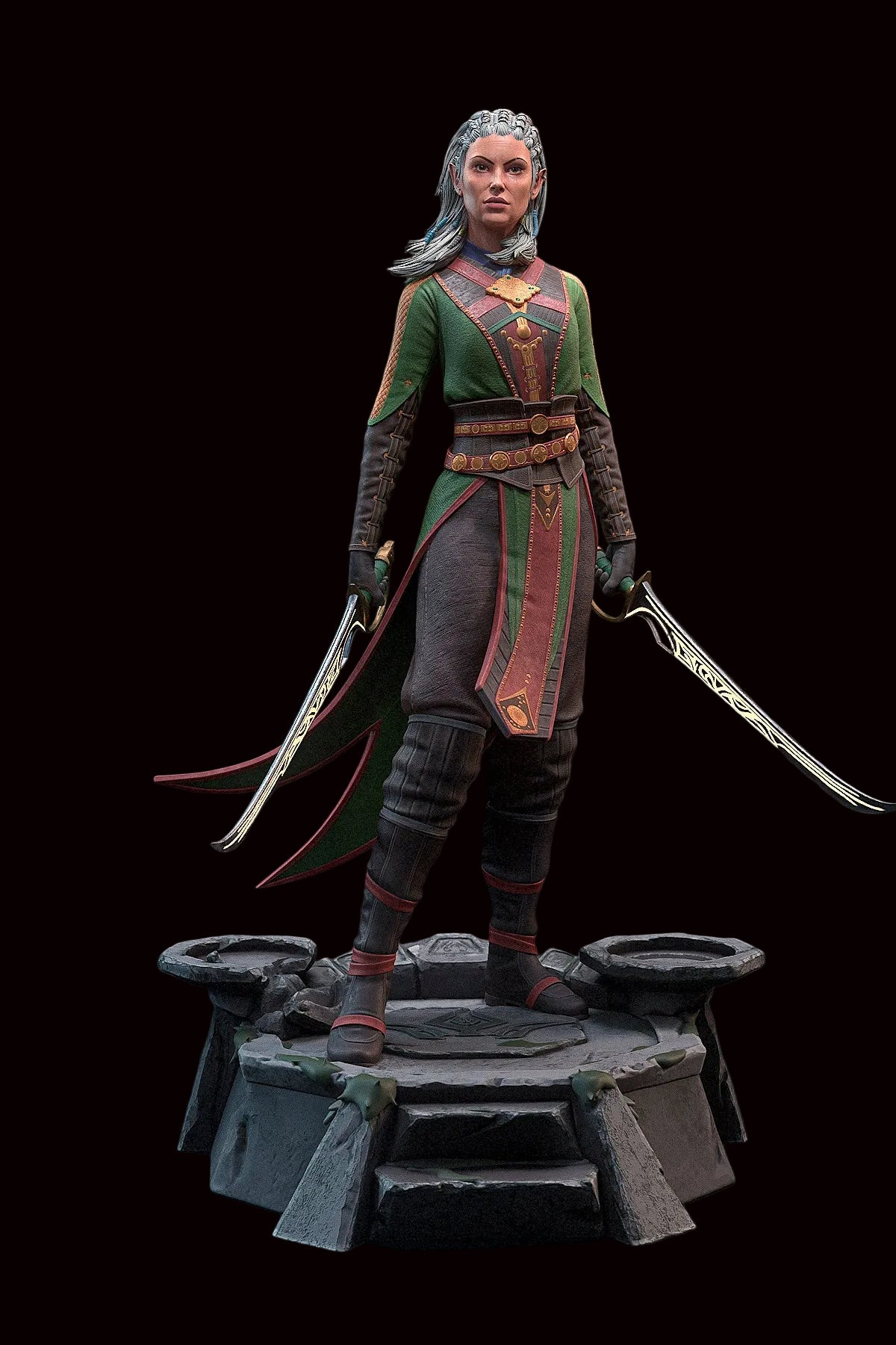 Jaheira | Baldur's Gate 3 | Fan Art | Fully Magnetized Figurine