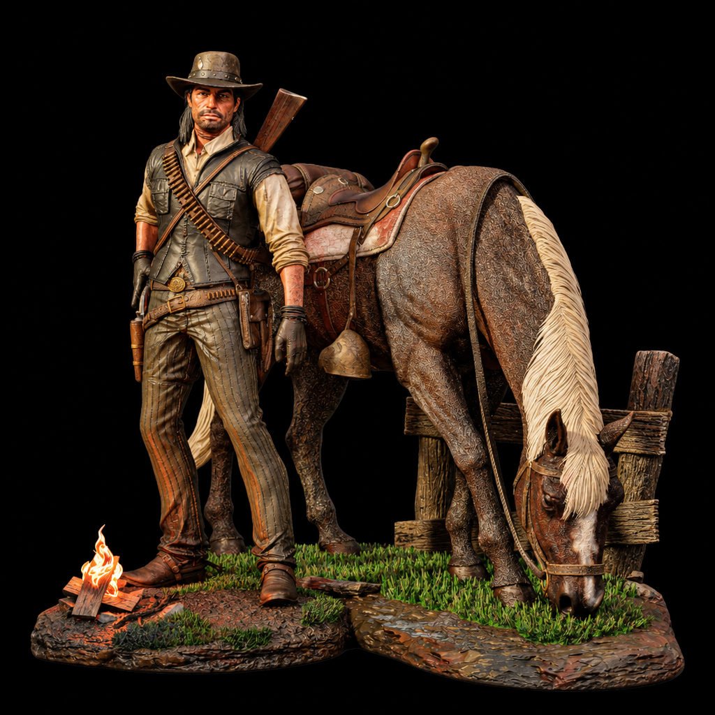 John Marston | Red Dead Redemption II | Fan Art | Fully Magnetized Collectible Figurine