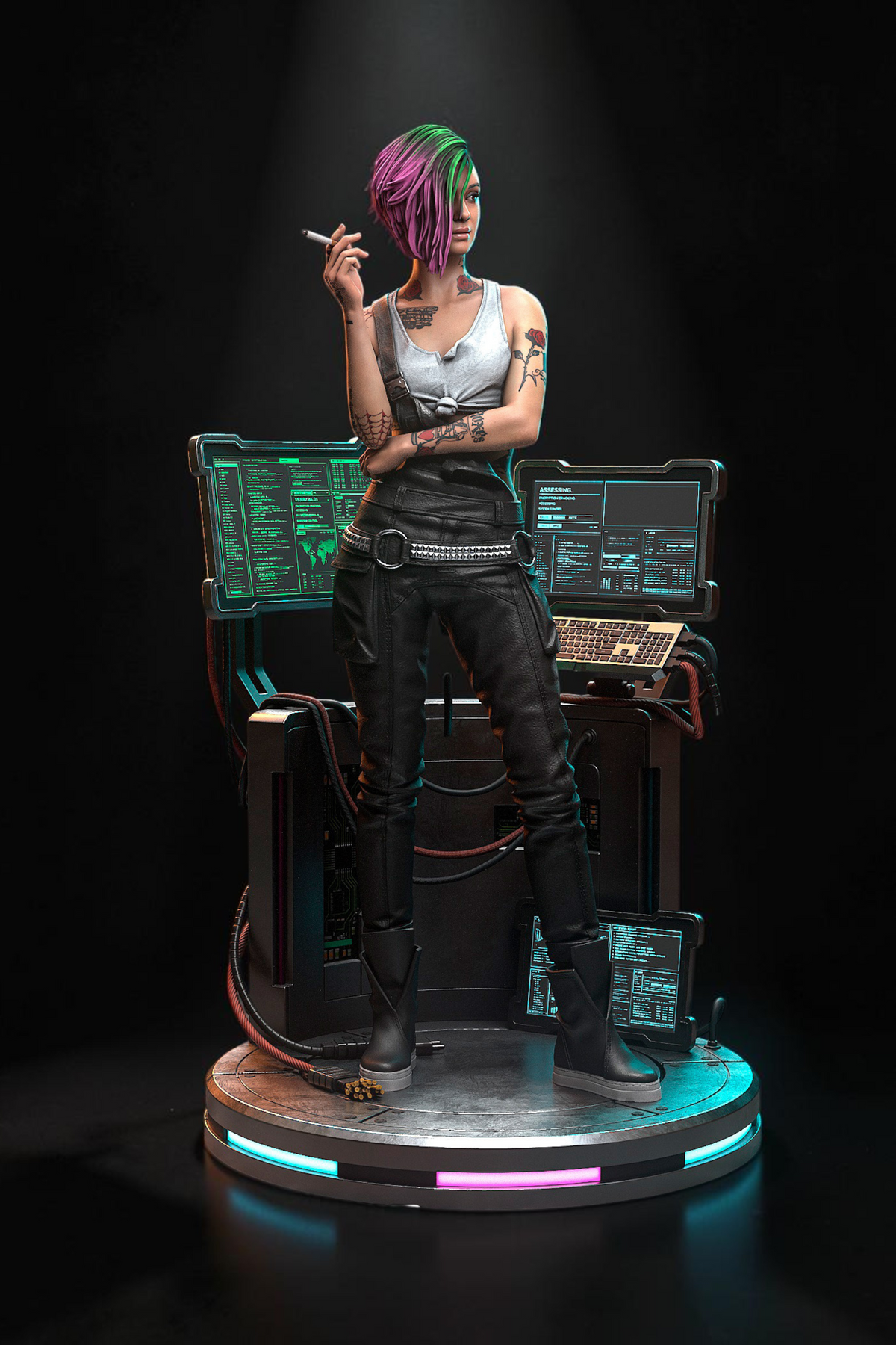 Judy Alvarez | Cyberpunk 2077 | Fan Art | Fully Magnetized Collectible Figurine