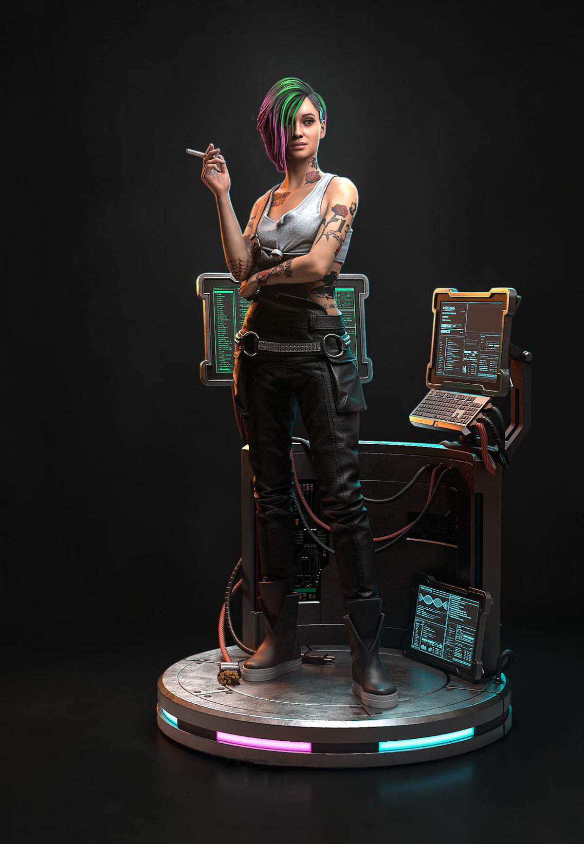 Judy Alvarez | Cyberpunk 2077 | Fan Art | Fully Magnetized Collectible Figurine