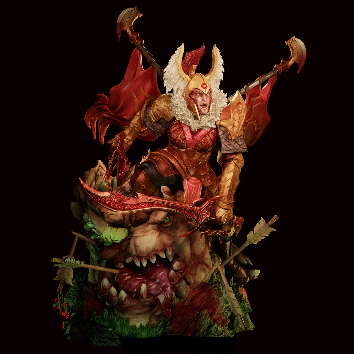 Legion Commander | Tresdin | Blades of Voth Domosh | Dota 2 | Gaming Collectible | Fan Art | Fully Magnetized Figurine