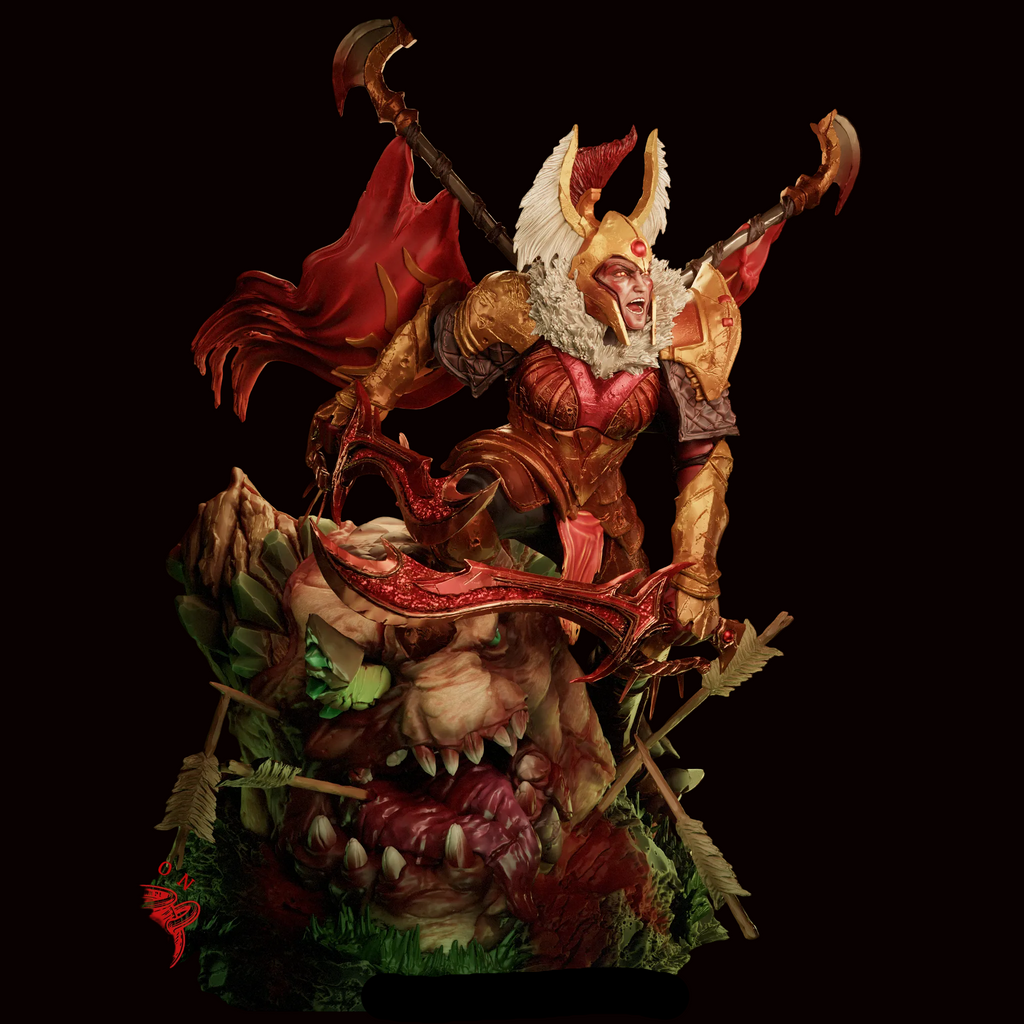 Legion Commander | Tresdin | Blades of Voth Domosh | Dota 2 | Gaming Collectible | Fan Art | Fully Magnetized Figurine