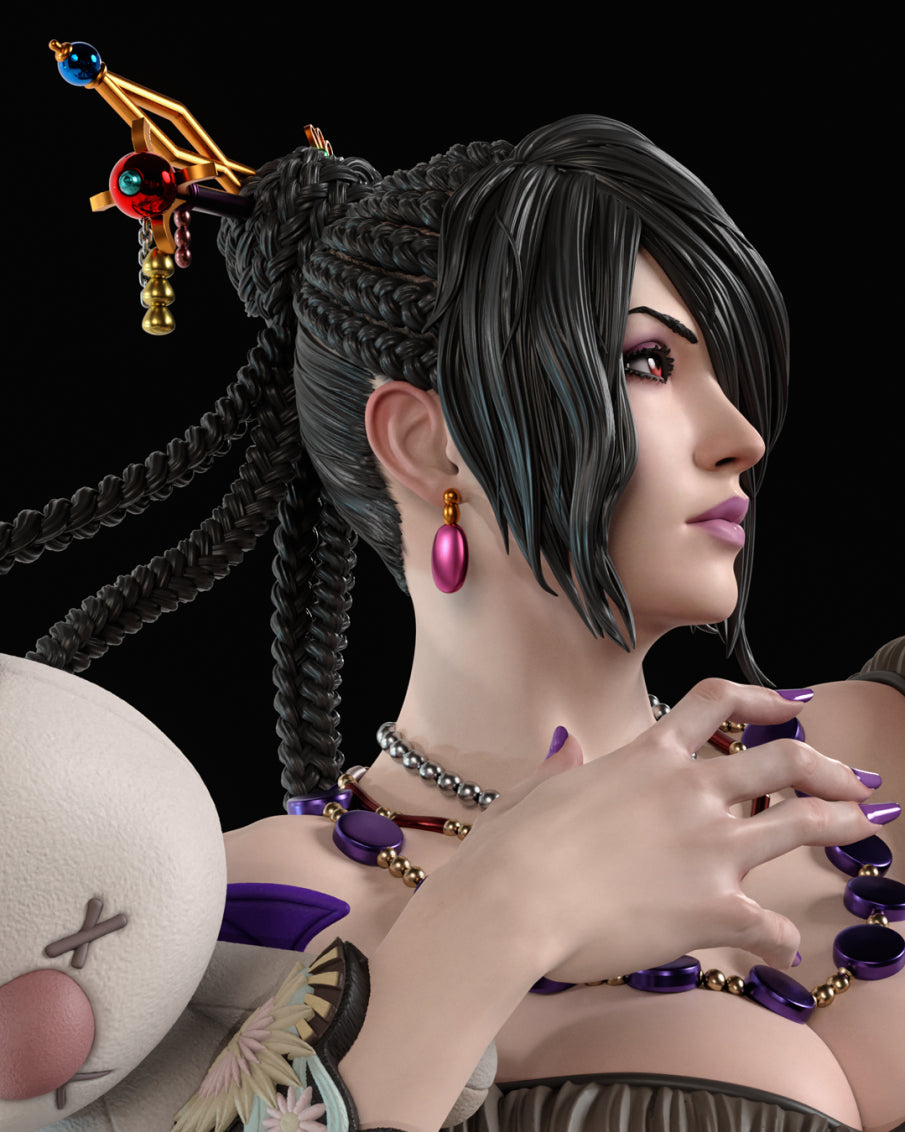 Lulu | Final Fantasy X | Gaming Collectible | Fan Art | Fully Magnetized Figurine