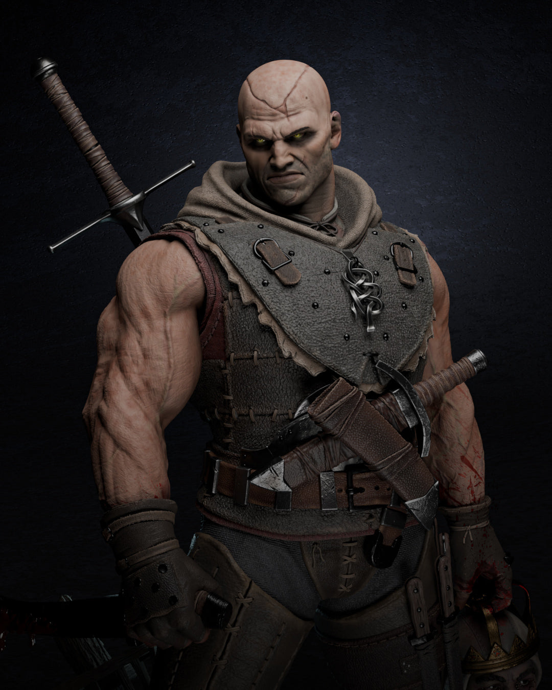 Letho of Gulet | The Witcher | Fan Art | Fully Magnetized Collectible Diorama