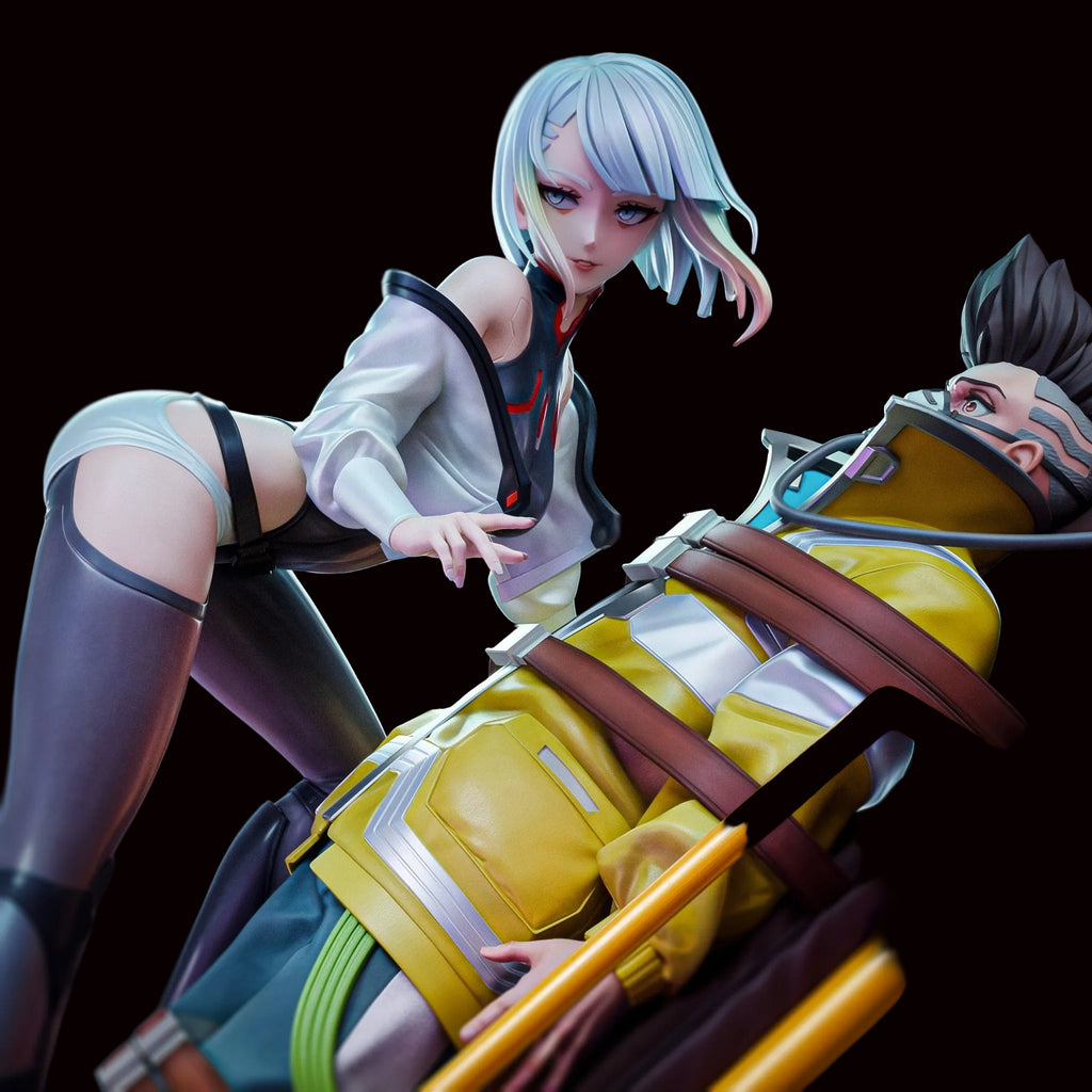 Lucy & David Martinez | Cyberpunk: Edgerunners | Fan Art | Fully Magnetized Figurine