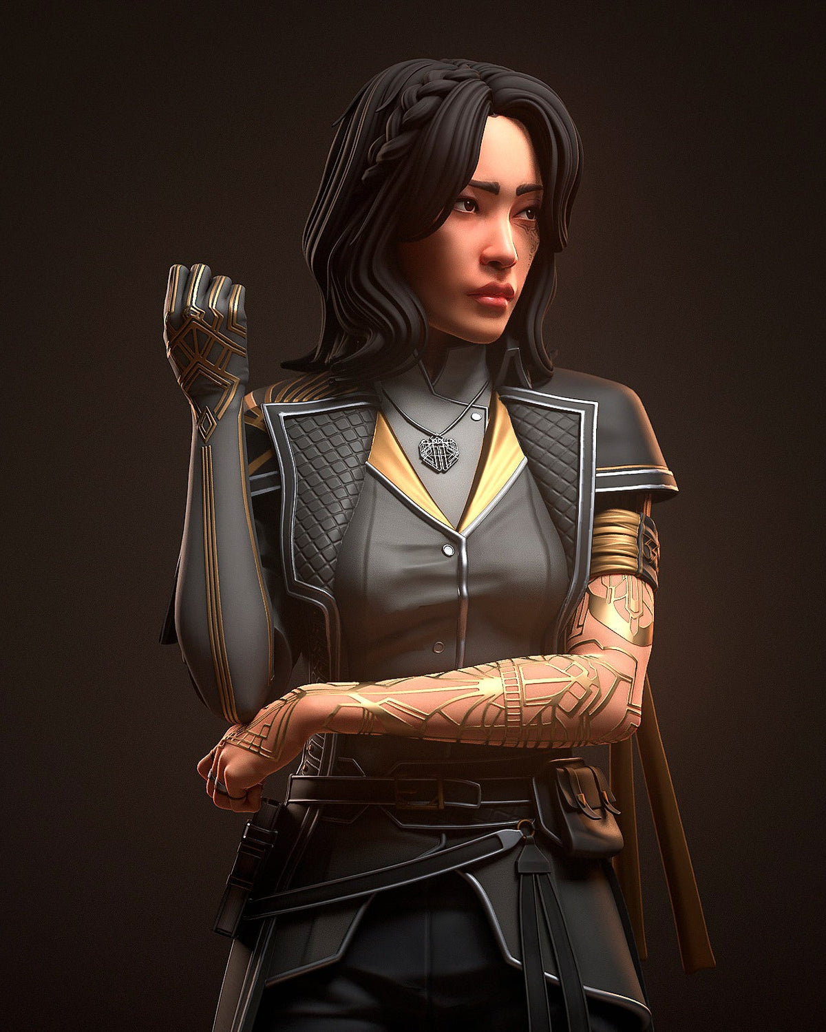 Lune | Clair Obscur: Expedition 33 | Fan Art | Fully Magnetized Figurine