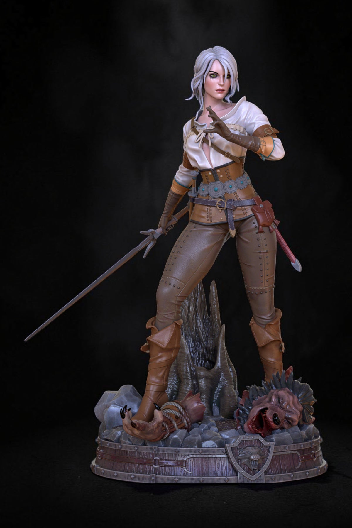 Ciri | The Witcher 3: Wild Hunt | Fan Art | Fully Magnetized Collectible Diorama