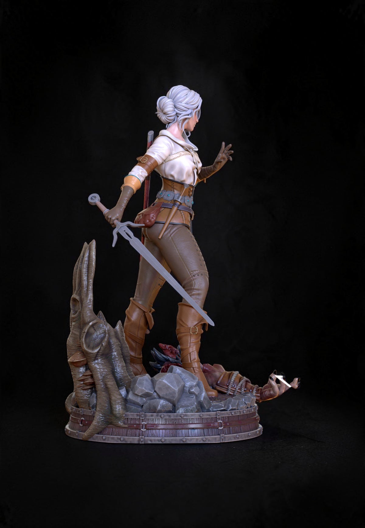 Ciri | The Witcher 3: Wild Hunt | Fan Art | Fully Magnetized Collectible Diorama