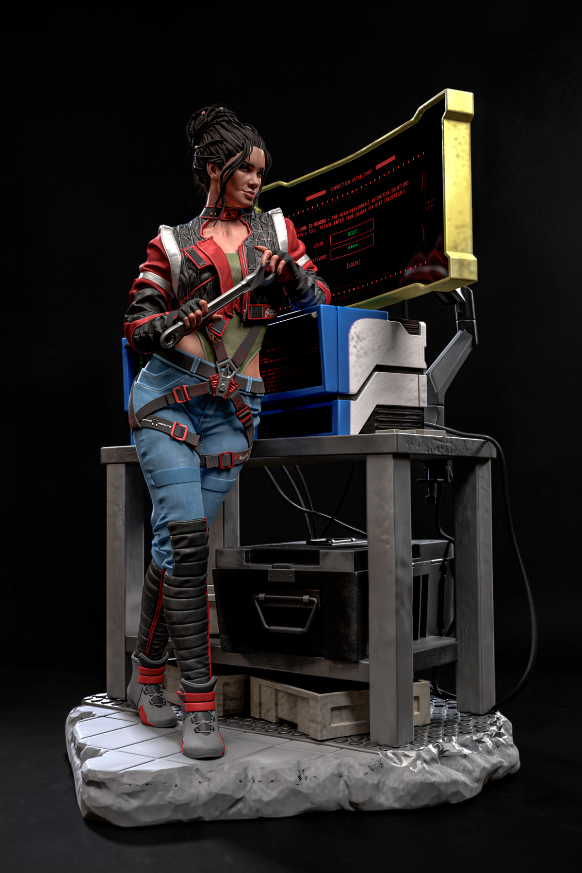 Panam Palmer | Cyberpunk 2077 | Fan Art | Fully Magnetized Collectible Figurine