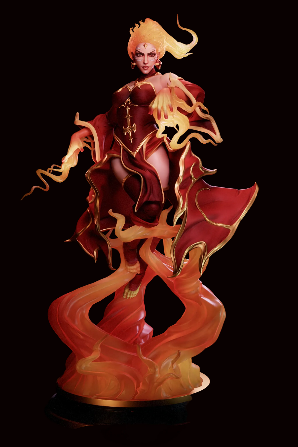 Lina | Slayer | Dota 2 | Gaming Collectible | Fan Art | Fully Magnetized Figurine