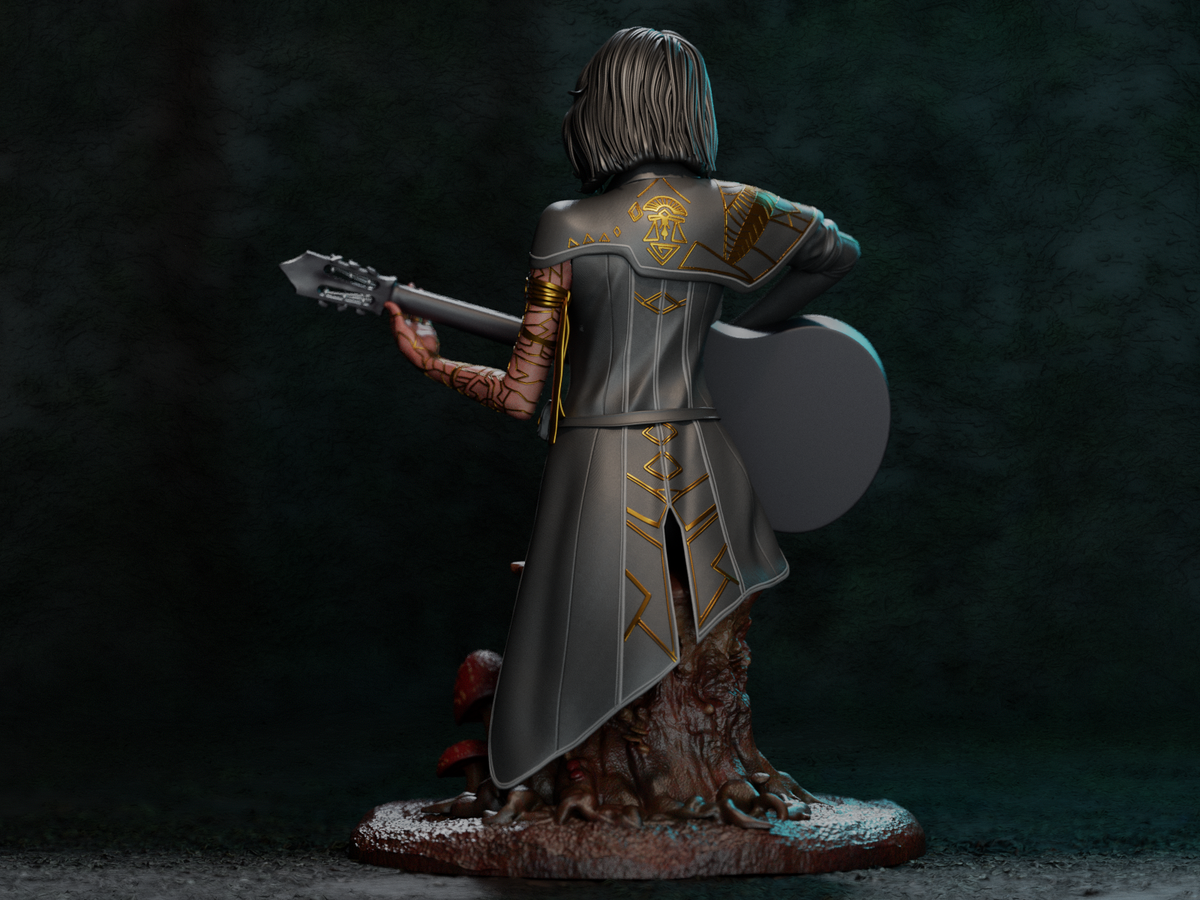 Lune with Guitar | Clair Obscur: Expedition 33 | Fan Art | Fully Magnetized Figurine