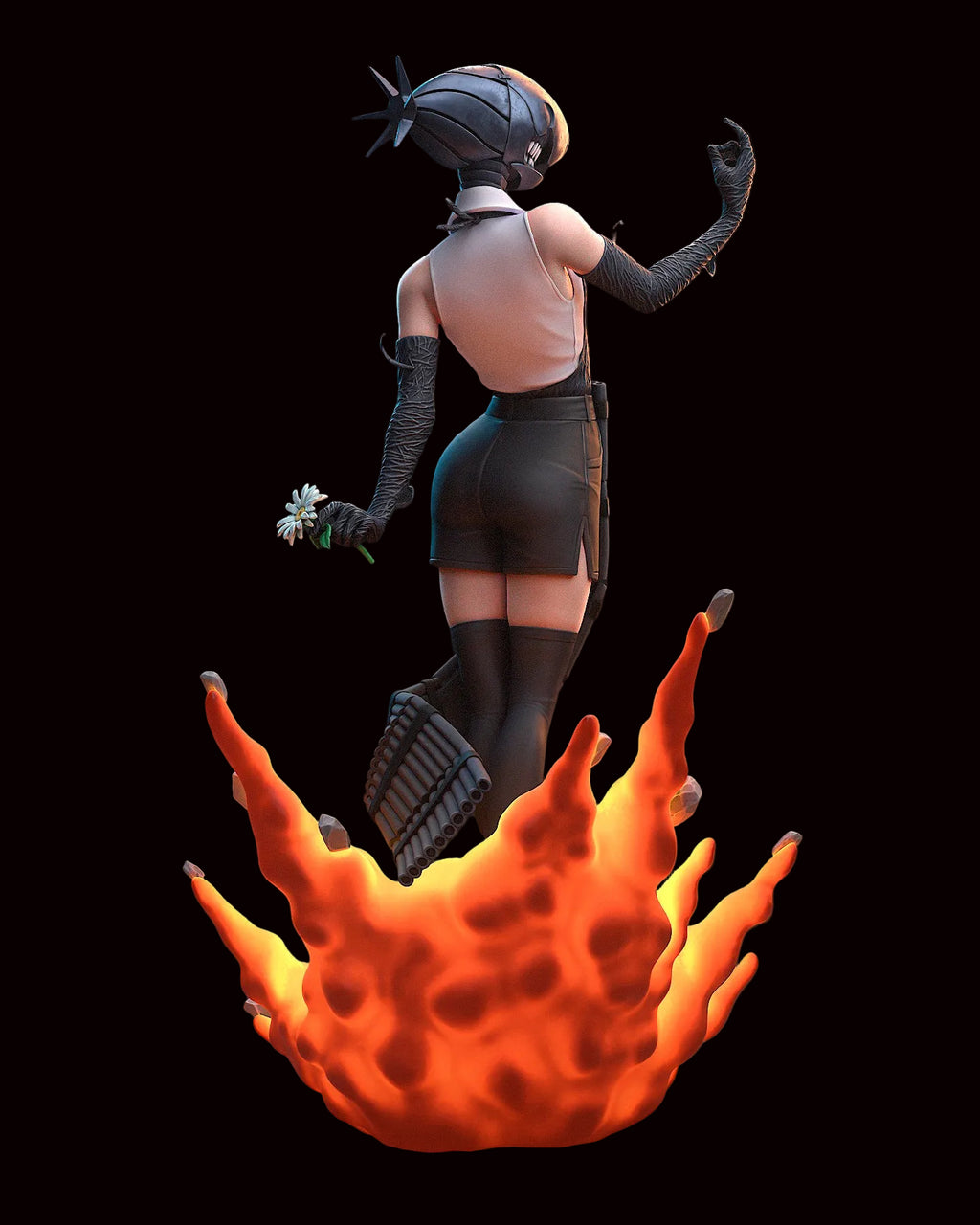 Reze (Bomb Devil) | Chainsaw Man | Fan Art | Fully Magnetized Figurine