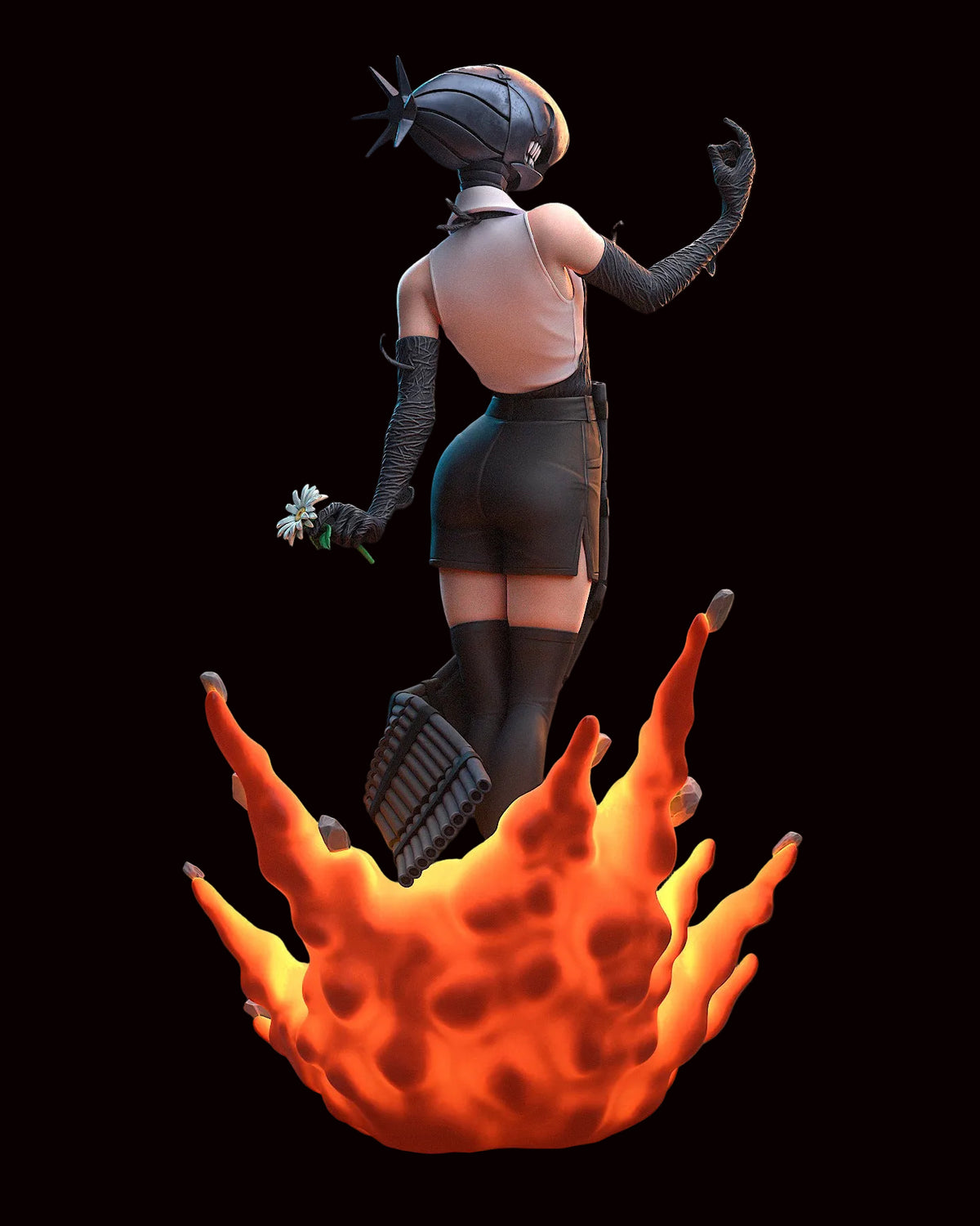 Reze (Bomb Devil) | Chainsaw Man | Fan Art | Fully Magnetized Figurine