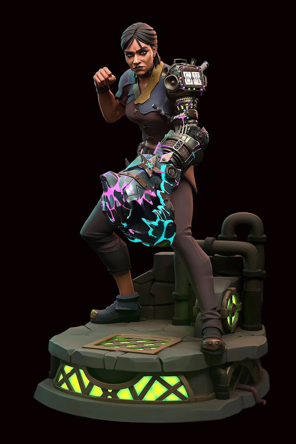 Sevika | Arcane: League of Legends | Fan Art | Fully Magnetized Figurine