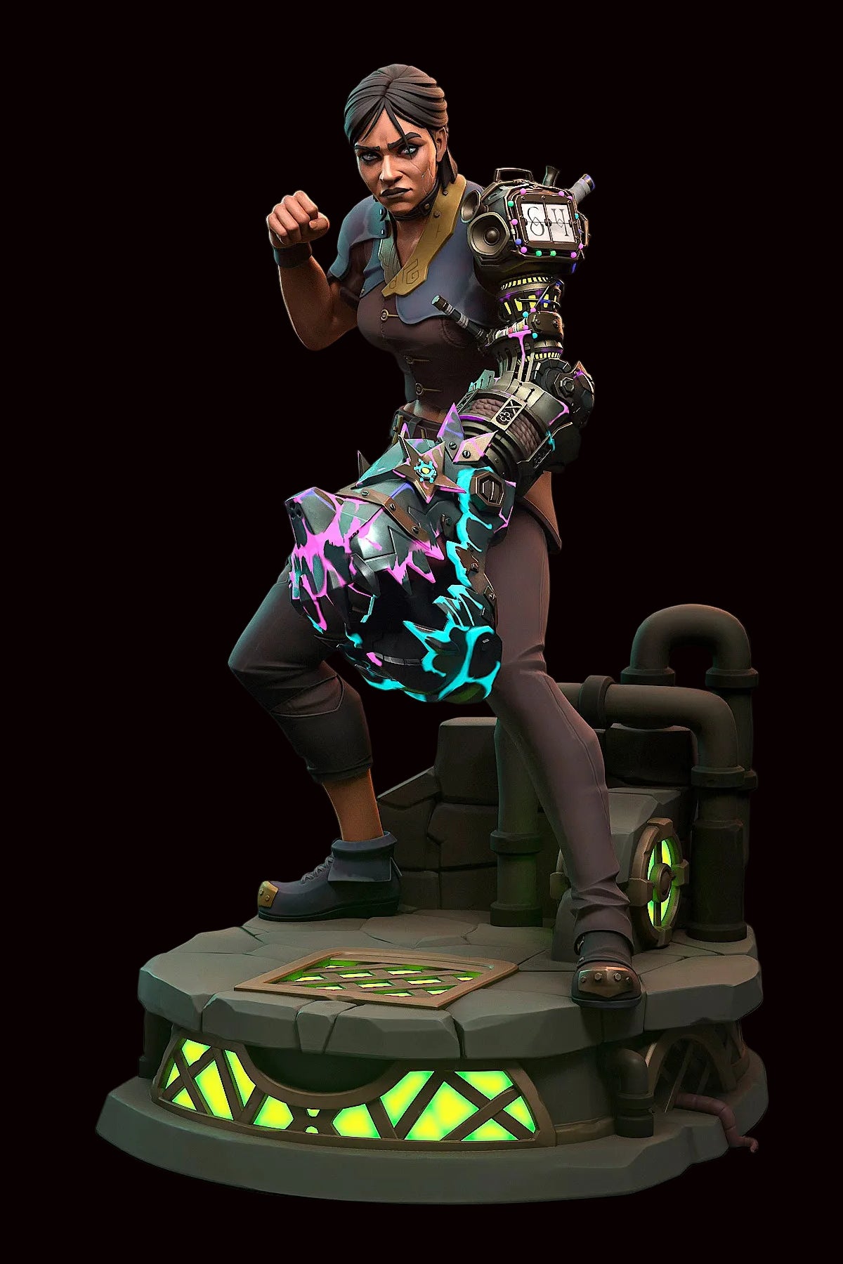 Sevika | Arcane: League of Legends | Fan Art | Fully Magnetized Figurine
