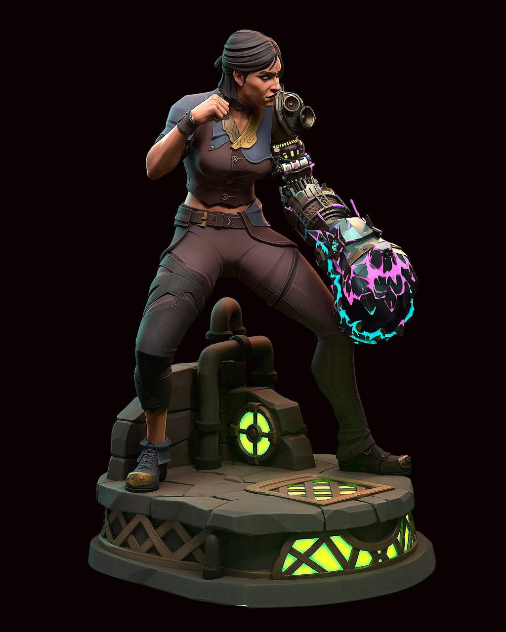 Sevika | Arcane: League of Legends | Fan Art | Fully Magnetized Figurine