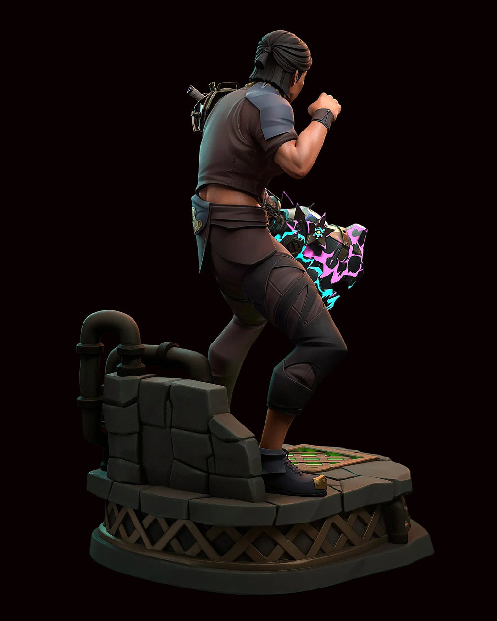 Sevika | Arcane: League of Legends | Fan Art | Fully Magnetized Figurine