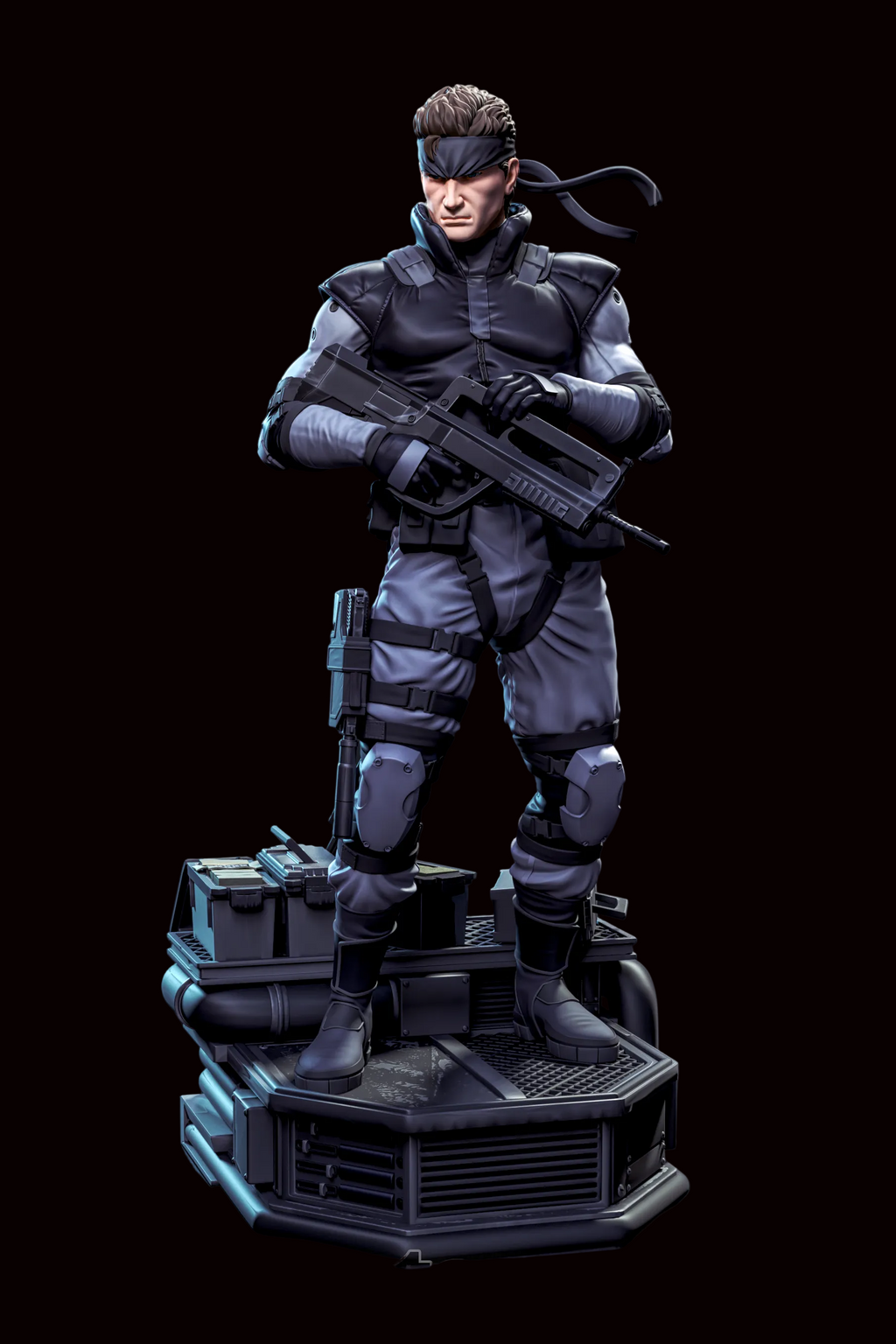 Solid Snake | Metal Gear Solid | Fan Art | Fully Magnetized Figurine
