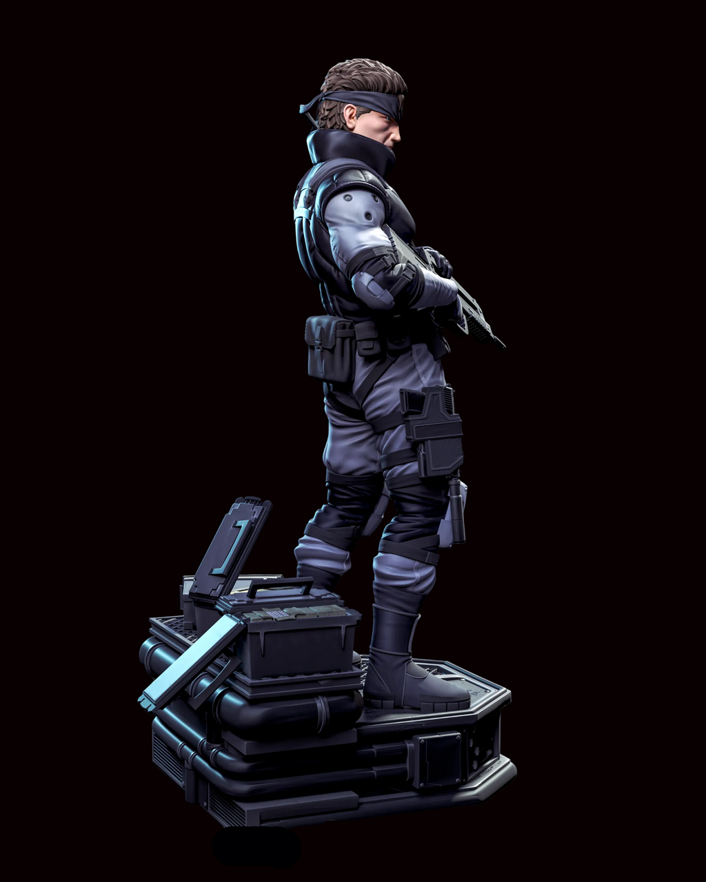 Solid Snake | Metal Gear Solid | Fan Art | Fully Magnetized Figurine