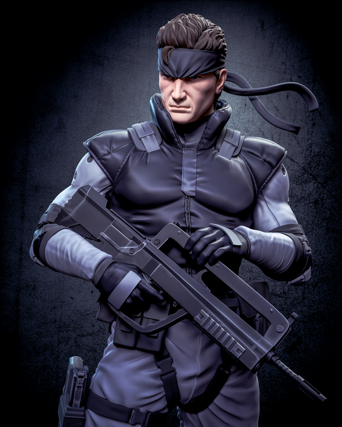Solid Snake | Metal Gear Solid | Fan Art | Fully Magnetized Figurine