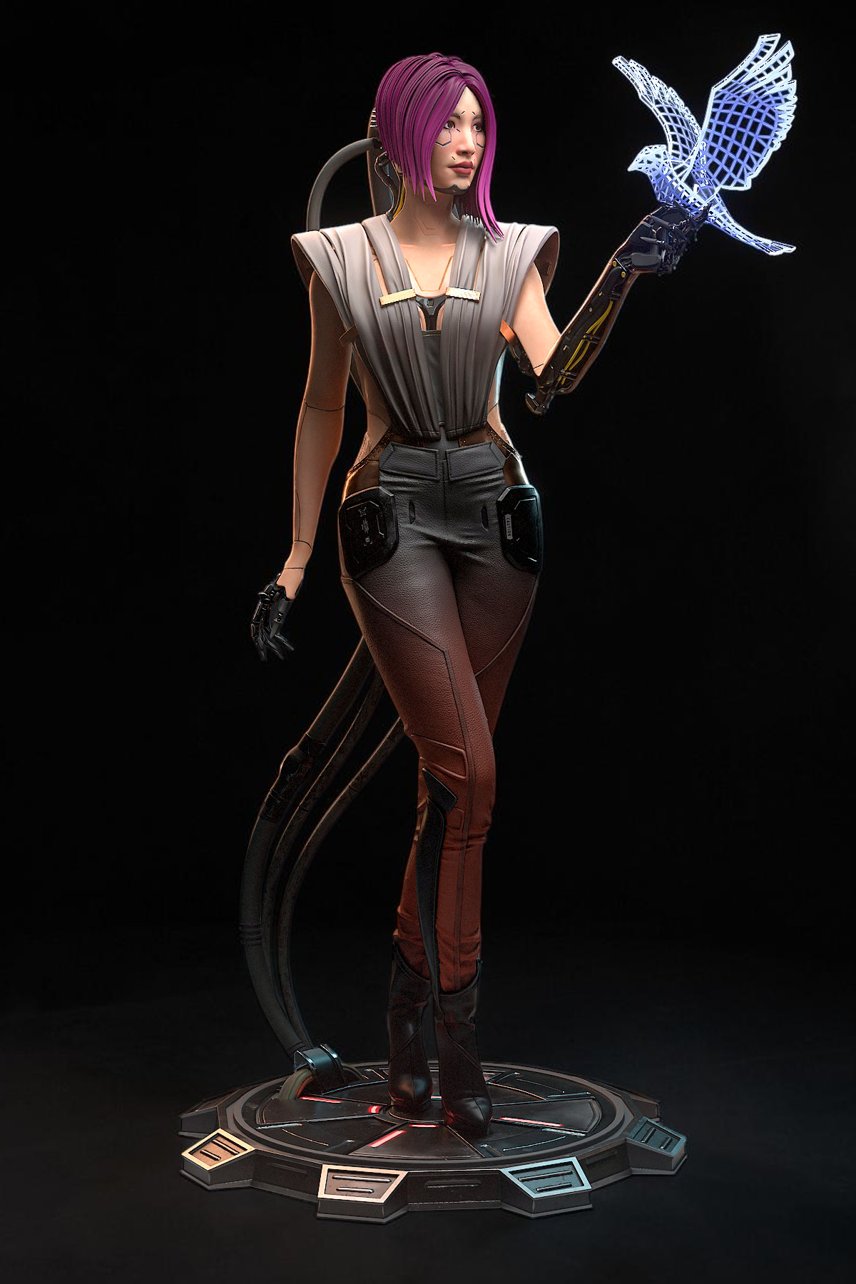Songbird | Cyberpunk 2077: Phantom Liberty | Fan Art | Fully Magnetized Collectible Figurine