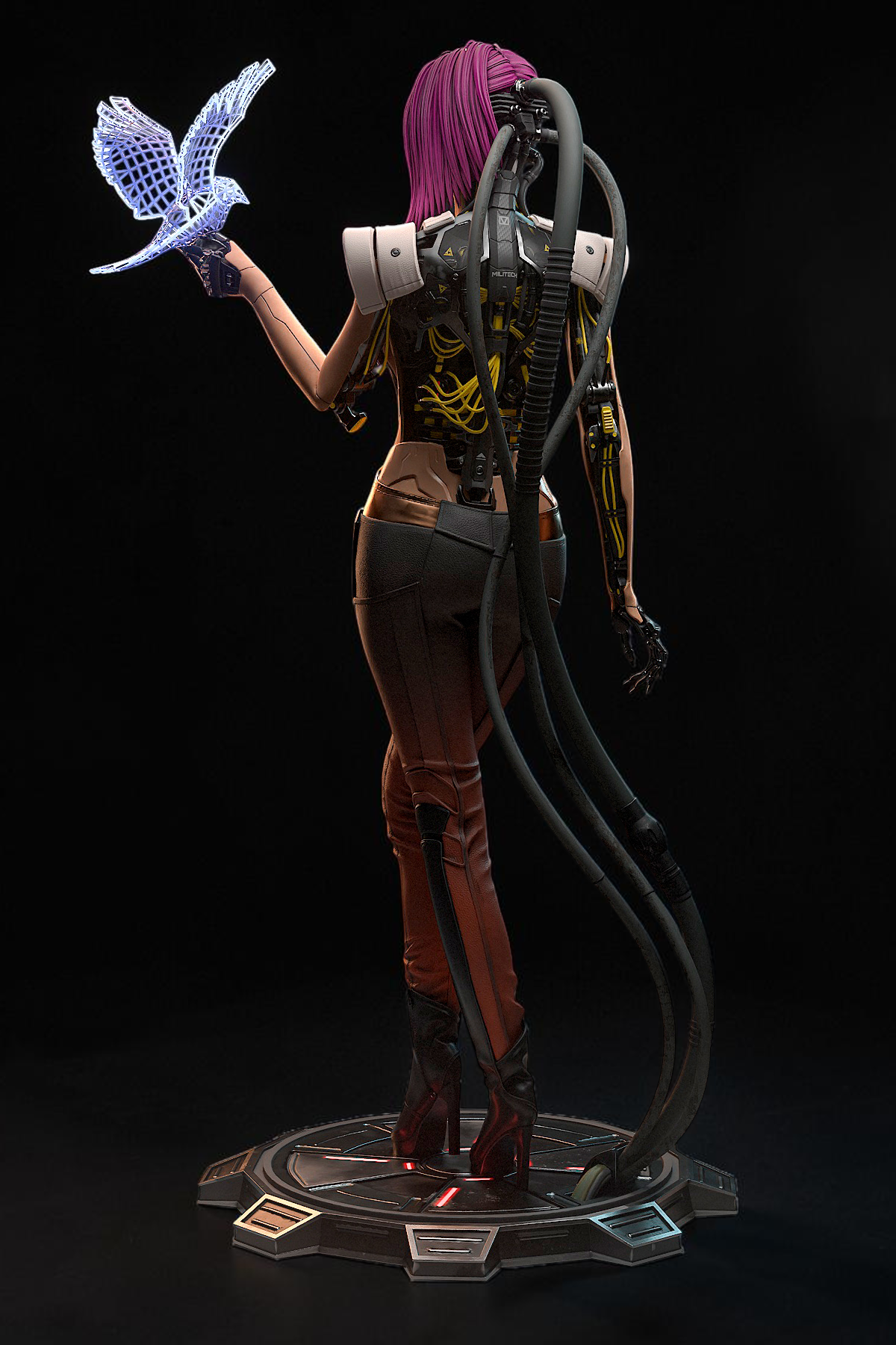 Songbird | Cyberpunk 2077: Phantom Liberty | Fan Art | Fully Magnetized Collectible Figurine