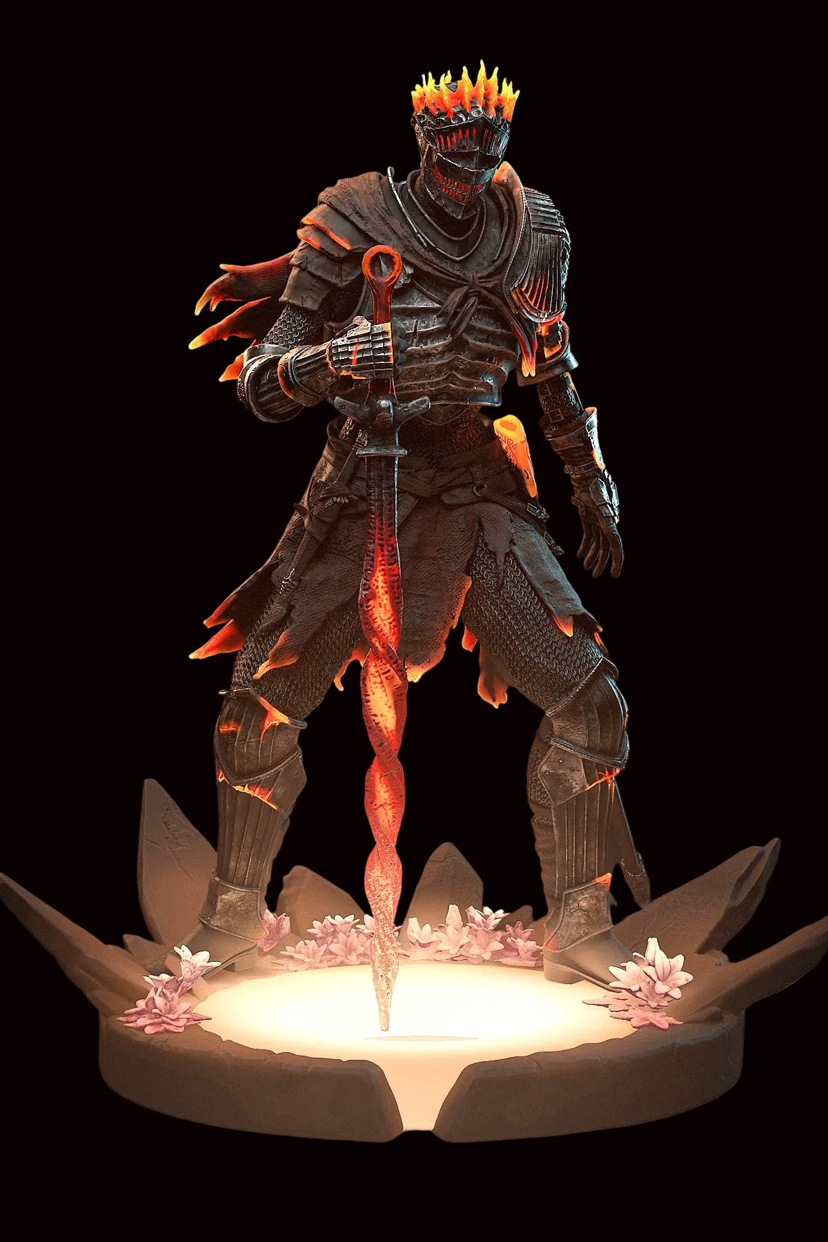 Soul of Cinder | Dark Souls III | Fan Art | Fully Magnetized Figurine