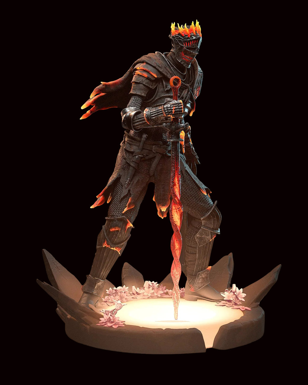 Soul of Cinder | Dark Souls III | Fan Art | Fully Magnetized Figurine