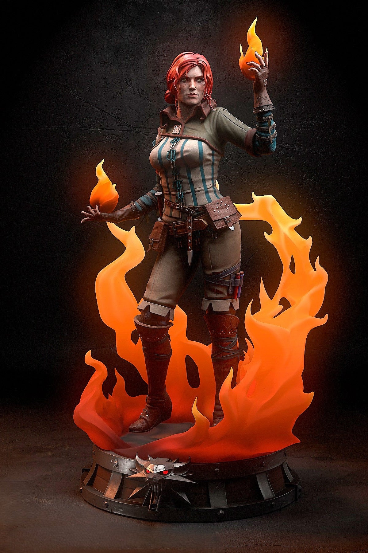 Triss Merigold | The Witcher 3 | Fan Art | Fully Magnetized Collectible Figurine