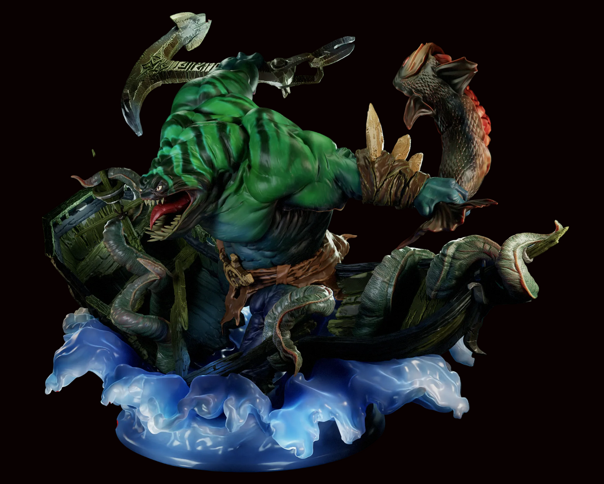 Tidehunter | Leviathan | Dota 2 | Gaming Collectible | Fan Art | Fully Magnetized Figurine