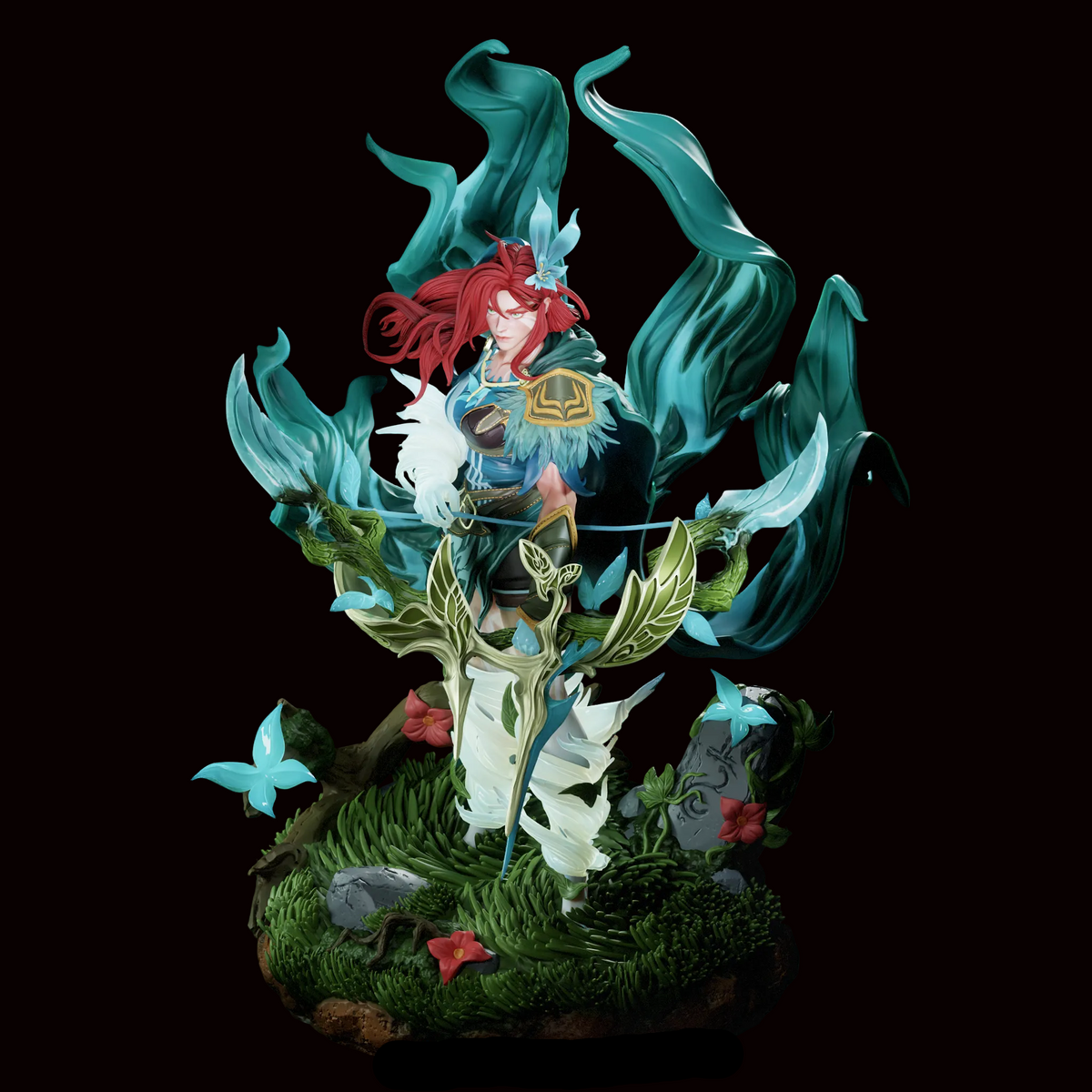 Windranger | Lyralei | Compass of the Rising Gale | Dota 2 | Gaming Collectible | Fan Art | Fully Magnetized Figurine