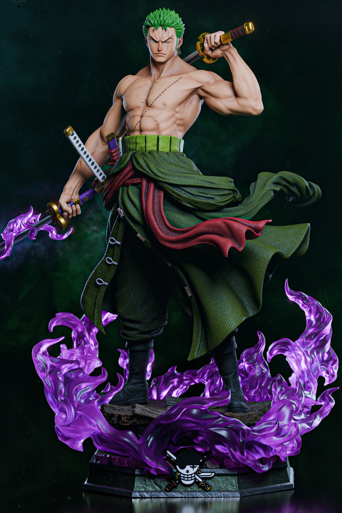 Roronoa Zoro | One Piece | Fan Art | Fully Magnetized Figurine
