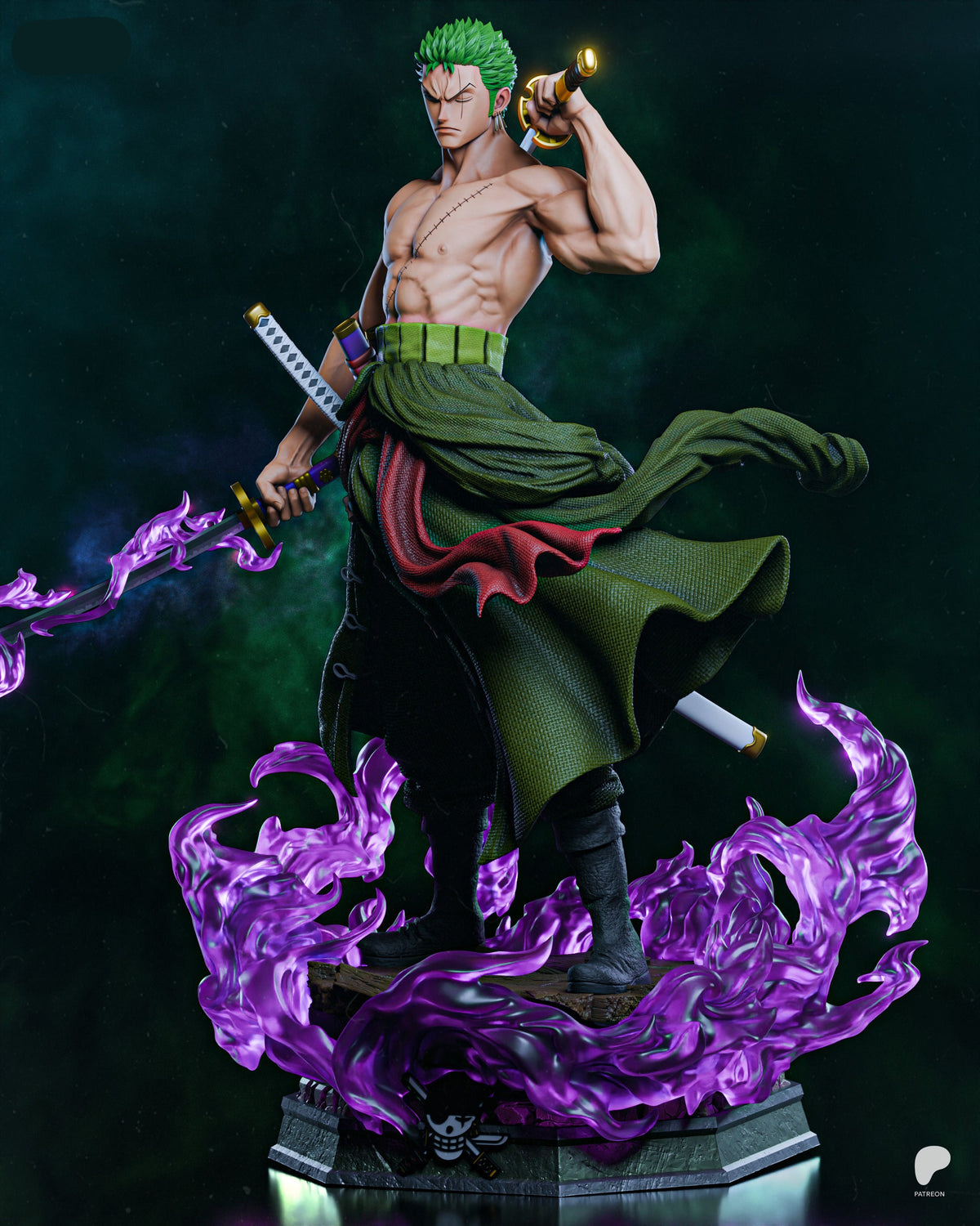 Roronoa Zoro | One Piece | Fan Art | Fully Magnetized Figurine