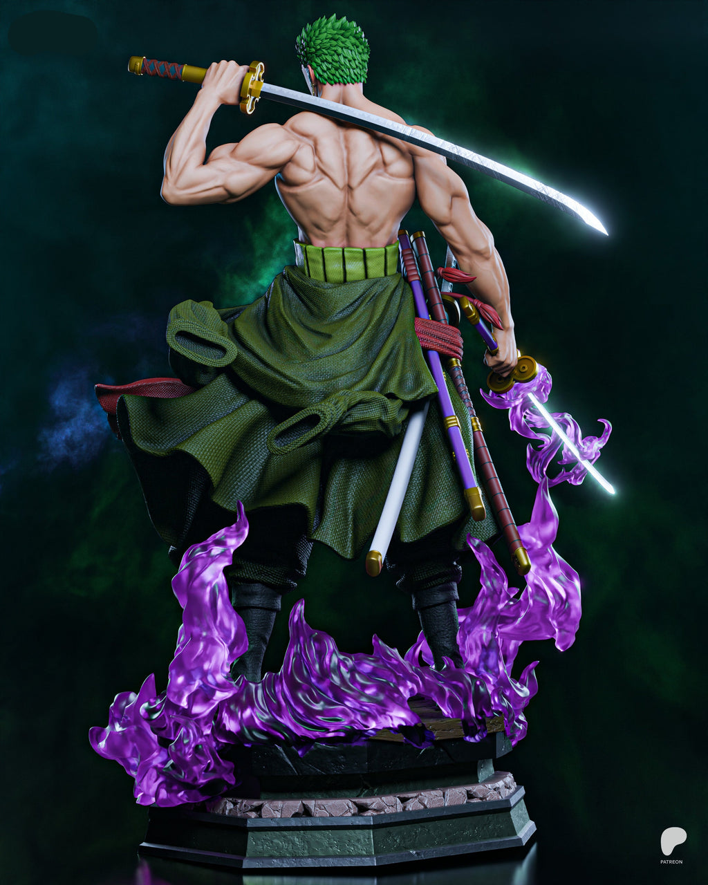 Roronoa Zoro | One Piece | Fan Art | Fully Magnetized Figurine