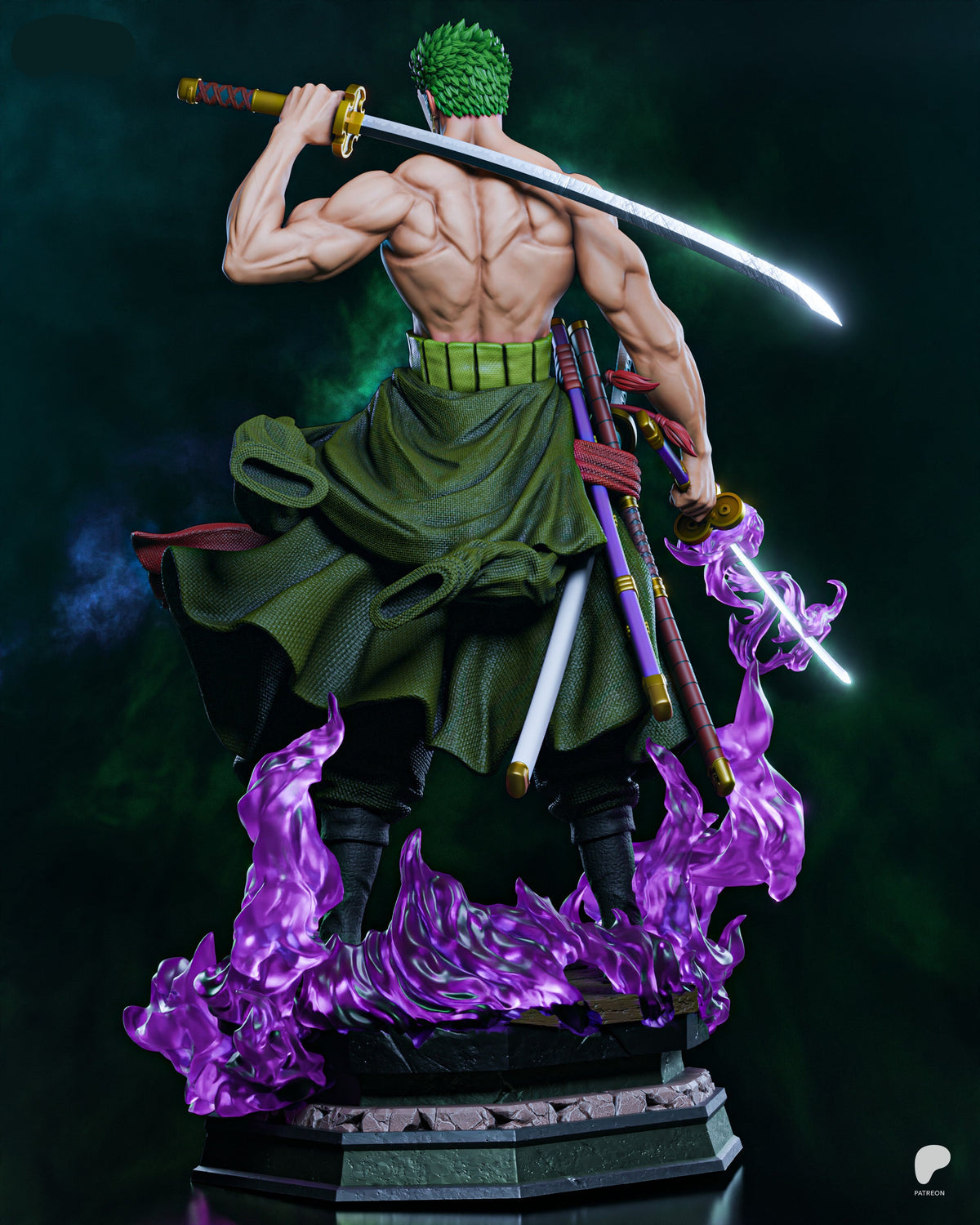 Roronoa Zoro | One Piece | Fan Art | Fully Magnetized Figurine