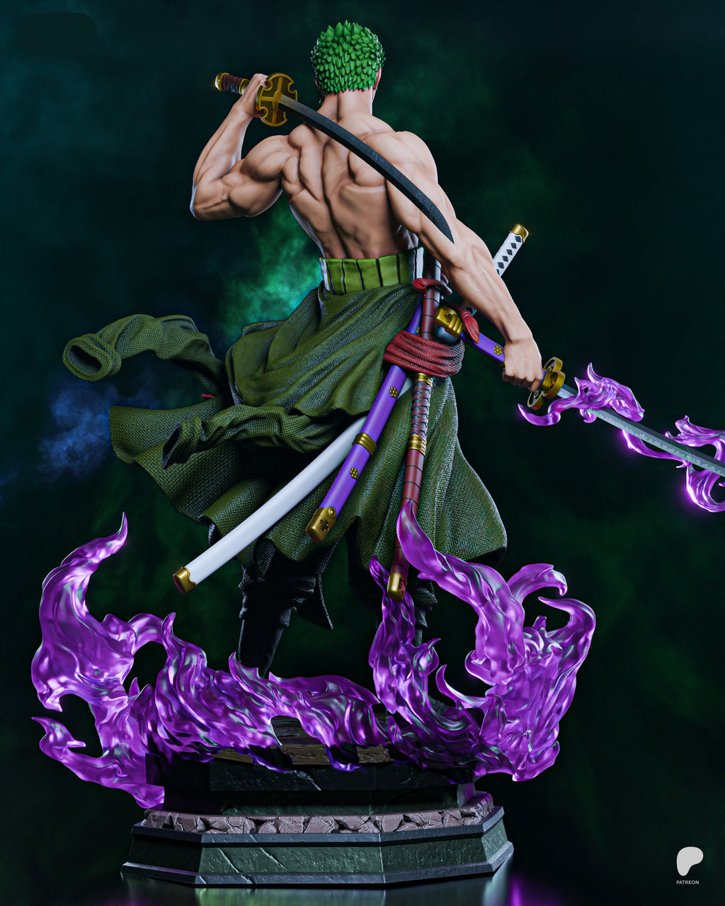 Roronoa Zoro | One Piece | Fan Art | Fully Magnetized Figurine