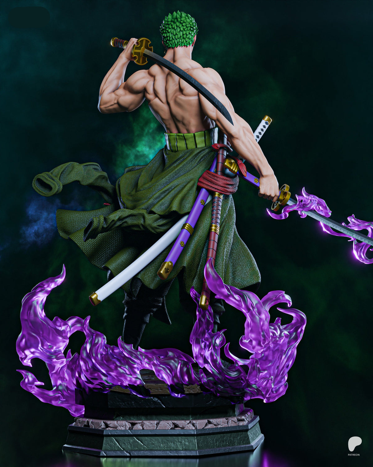 Roronoa Zoro | One Piece | Fan Art | Fully Magnetized Figurine