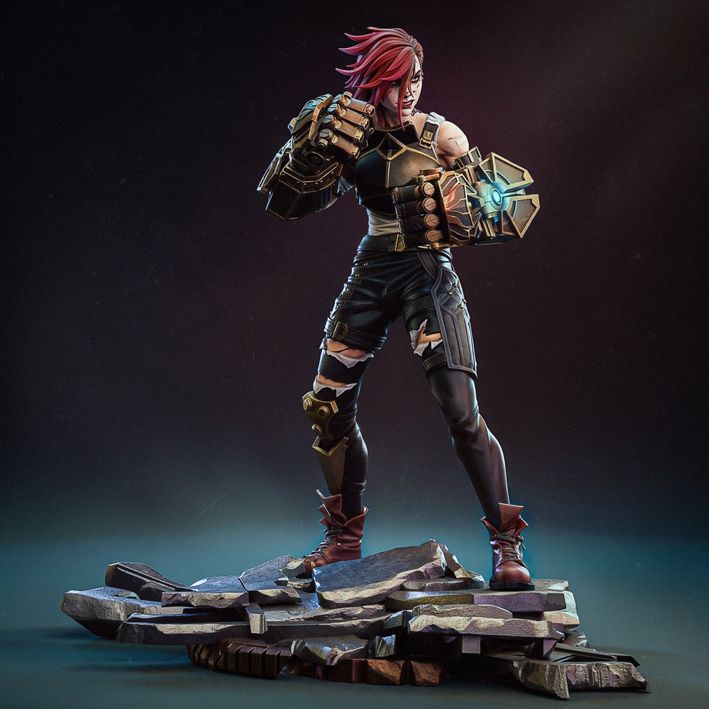 Vi | Arcane | League of Legends | Fan Art | Fully Magnetized Collectible Figurine