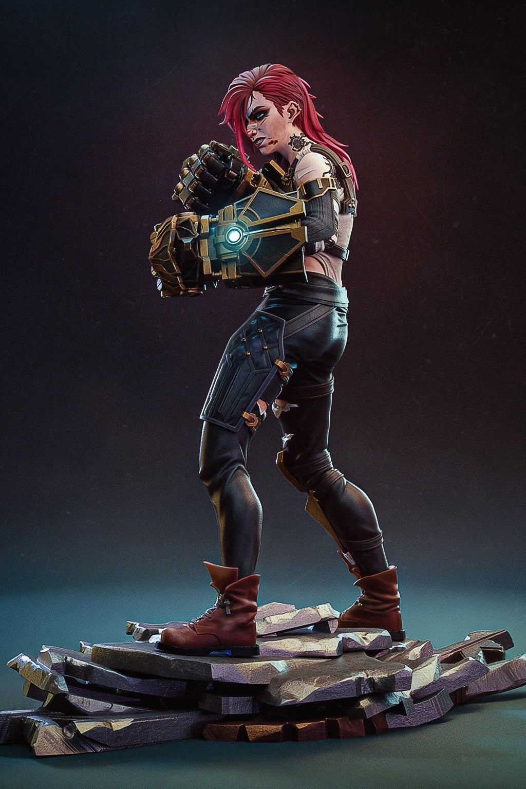 Vi | Arcane | League of Legends | Fan Art | Fully Magnetized Collectible Figurine