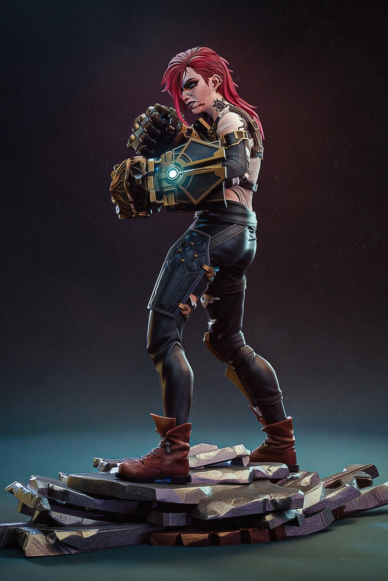 Vi | Arcane | League of Legends | Fan Art | Fully Magnetized Collectible Figurine