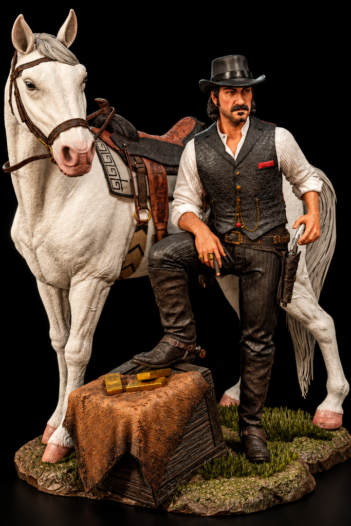 Dutch van der Linde | Red Dead Redemption 2 | Fan Art | Fully Magnetized Collectible Figurine