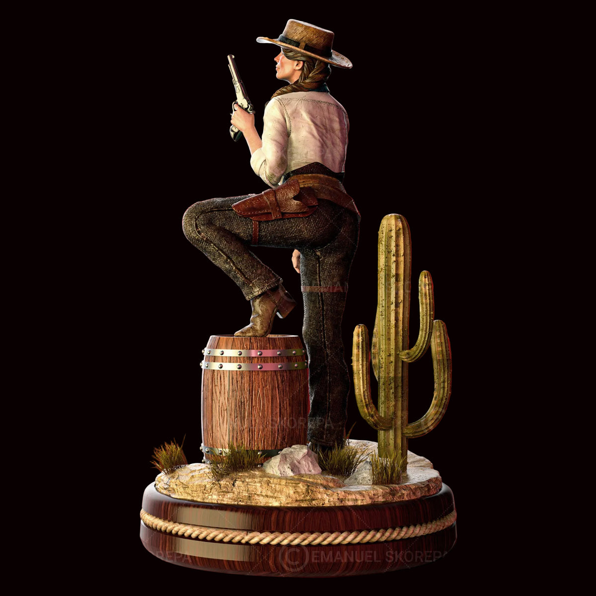 Sadie Adler | Red Dead Redemption 2 | Fan Art | Fully Magnetized Collectible Figurine