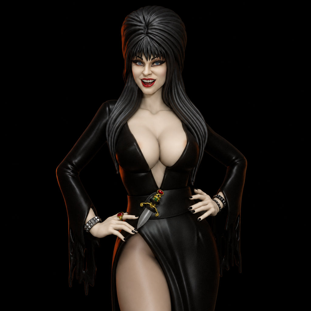 Elvira: Mistress of the Dark | Horror Icon | Fan Art | Fully Magnetized Collectible Figurine