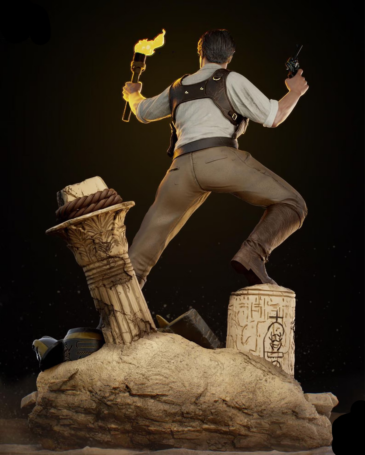 Rick O'Connell | The Mummy | Movie Collectible | Fan Art | Fully Magnetized Figurine