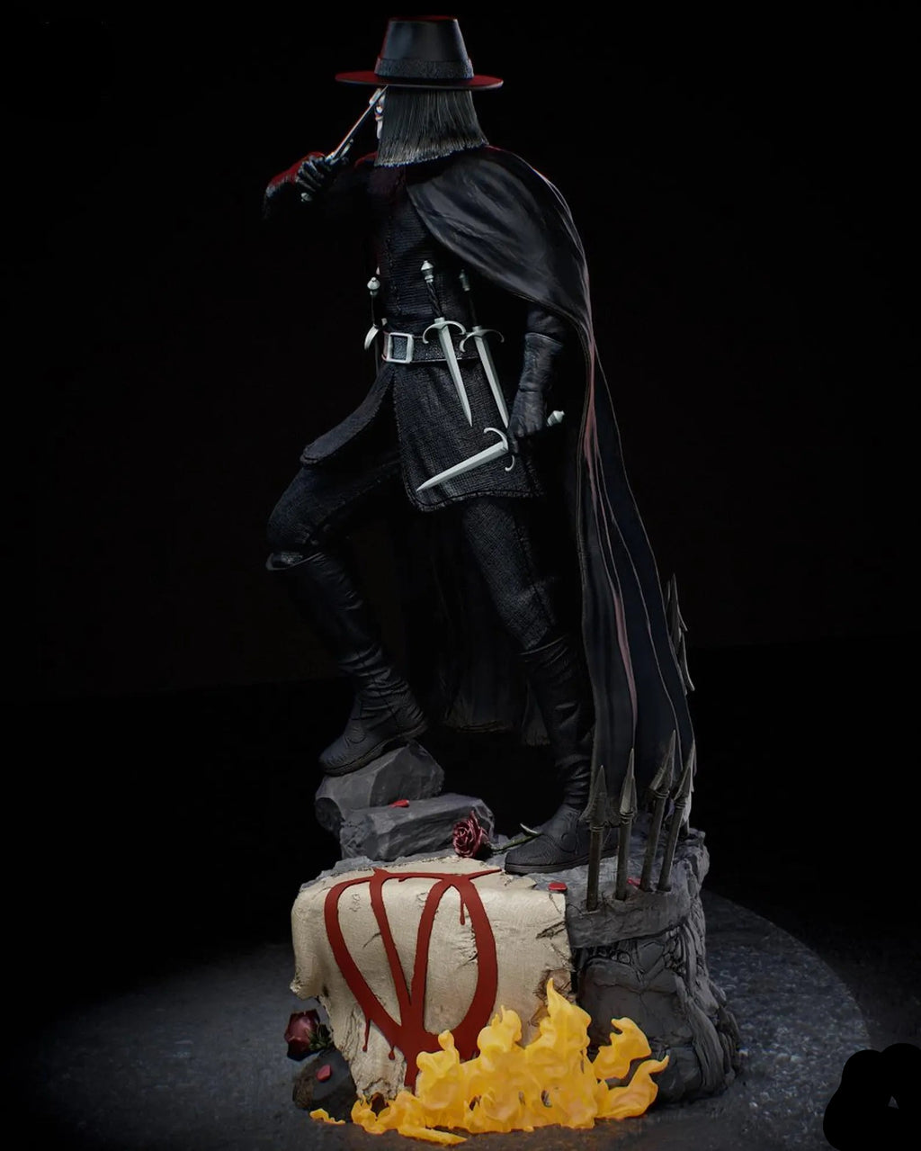 V for Vendetta | V | Movie Collectible | Fan Art | Fully Magnetized Figurine