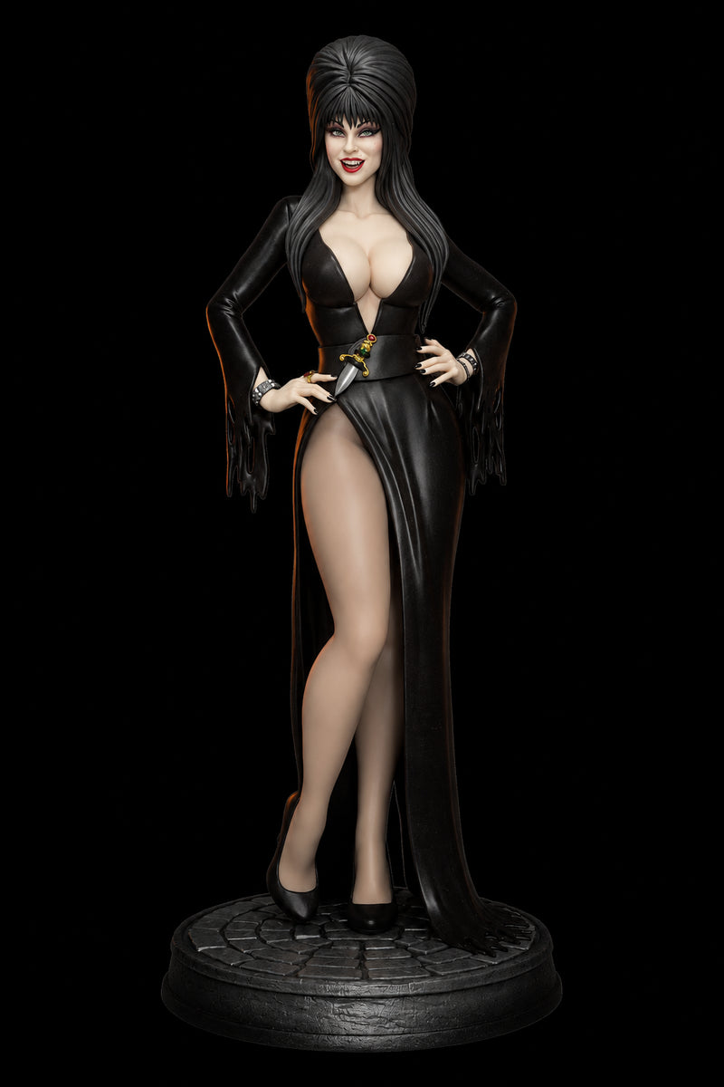 Elvira: Mistress of the Dark | Horror Icon | Fan Art | Fully Magnetized Collectible Figurine