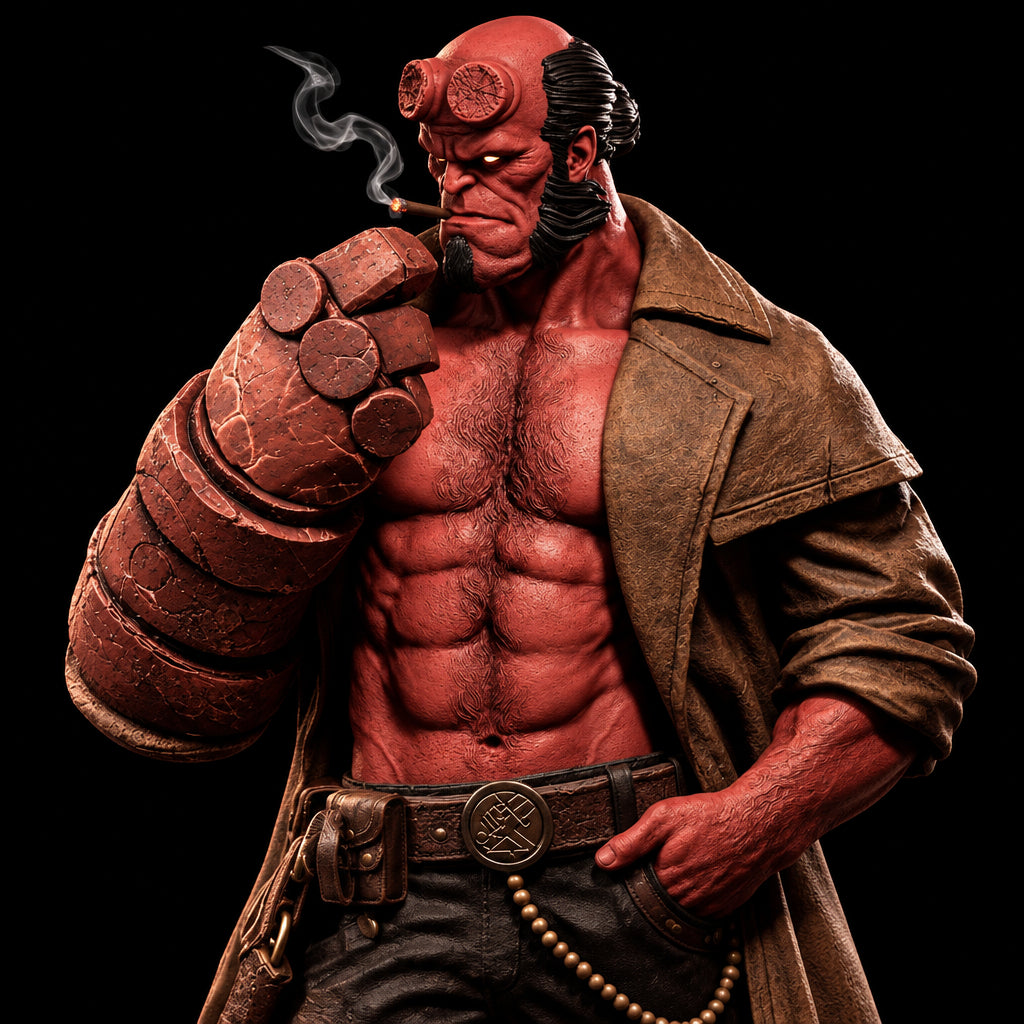 Hellboy | Dark Horse Comics | Fan Art | Fully Magnetized Collectible Figurine