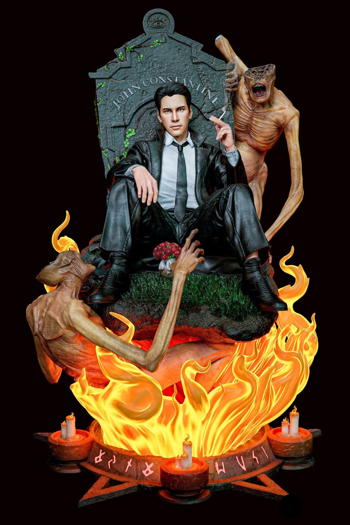 John Constantine | Keanu Reeves | Hellblazer | DC Comics | Movie Collectible | Fully Magnetized Figurine